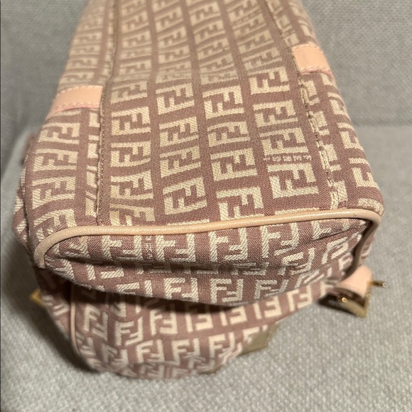Fendi Zucchino Blush Beige Pink Shoulder Bag - Picture 9 of 17